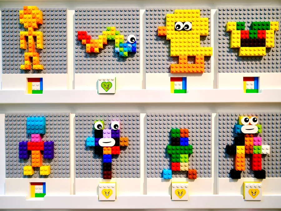Pixels, built by hand